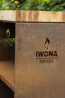 Table de rangement 48x96x96 avec billot en bois