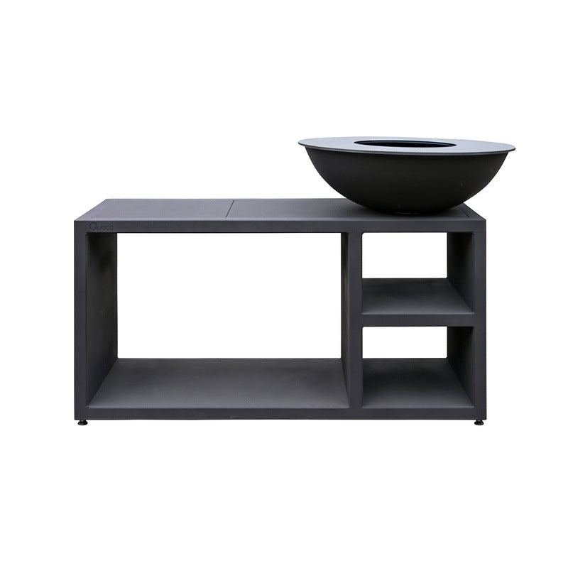 Brasero Piatto Tavolo Medium Noir - Quoco