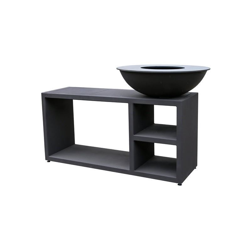 Brasero Piatto Tavolo Medium Noir - Quoco