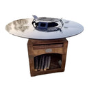 Brasero Plancha 120cm - Meuble Vertical - Corten