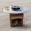 Brasero Plancha 110cm - Meuble Vertical - Corten