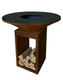 Brasero OYAT Rangement Bûches Cognac 96