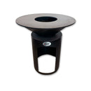 Brasero Plancha 75cm - Meuble Vertical - Laqué Noir