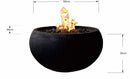 Table Brasero extérieur Gaz York Elementi Brasero France
