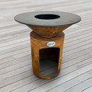 Brasero Plancha 75cm - Meuble Vertical - Corten