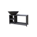 Brasero Piatto Tavolo Large Noir Transportable - Quoco