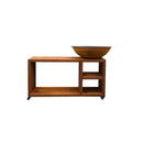 Brasero Piatto Tavolo Medium Corten Transportable  - Quoco