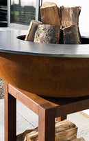 Brasero Piatto Montabile Small Corten - Quoco