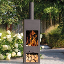Cheminée extérieur haut 85x186cm Brasero France