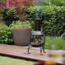 Cheminée extérieur poêle bois 38x90cm Brasero France