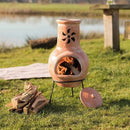 Brasero mexicain en terre cuite 31x68cm Brasero France