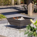 Brasero carré 60/80cm | Foyer Extérieur | Bol à Feu Brasero France