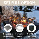 Table Brasero Aurora au Gaz Elementi Brasero France