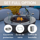 Table Brasero Lunar Bowl au Gaz Elementi Brasero France